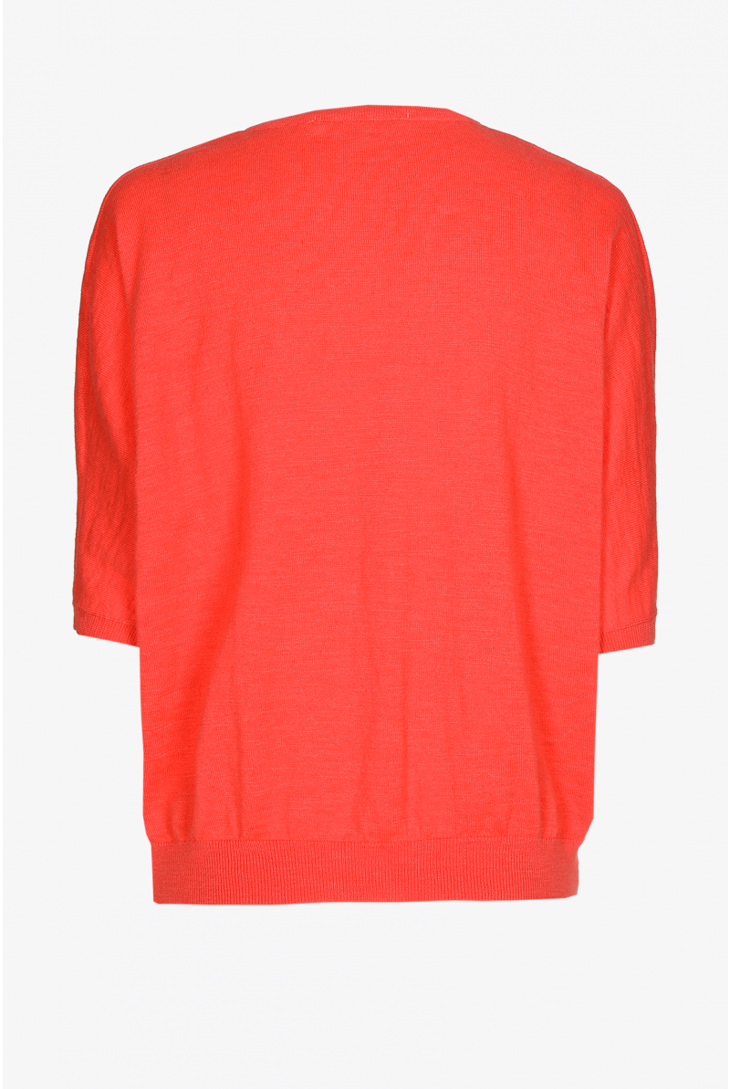 Petit pull en coton et en lin