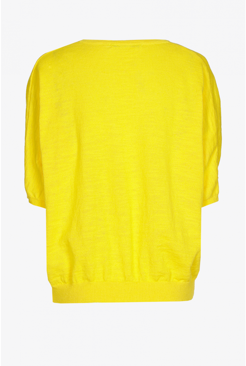 Petit pull en coton et en lin