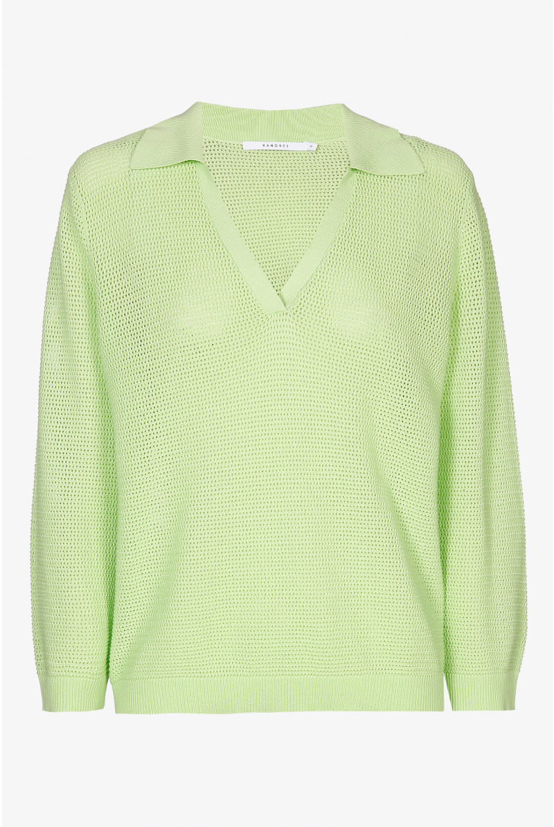 Crochet trui met V-hals