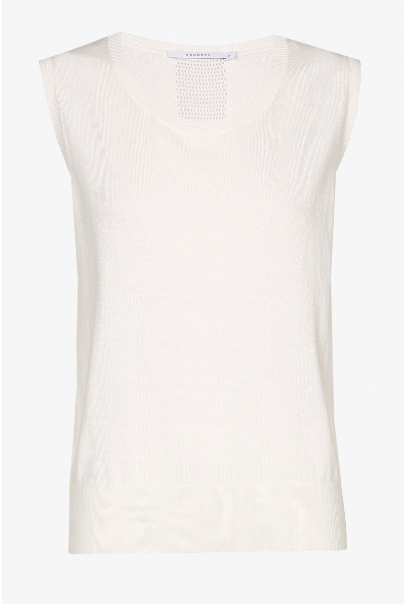  Mouwloze top in crochet