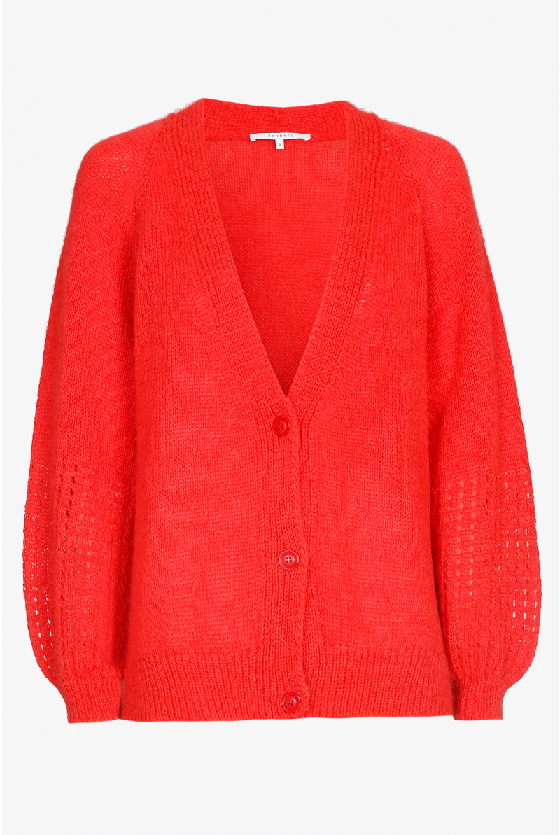Long gilet with buttons