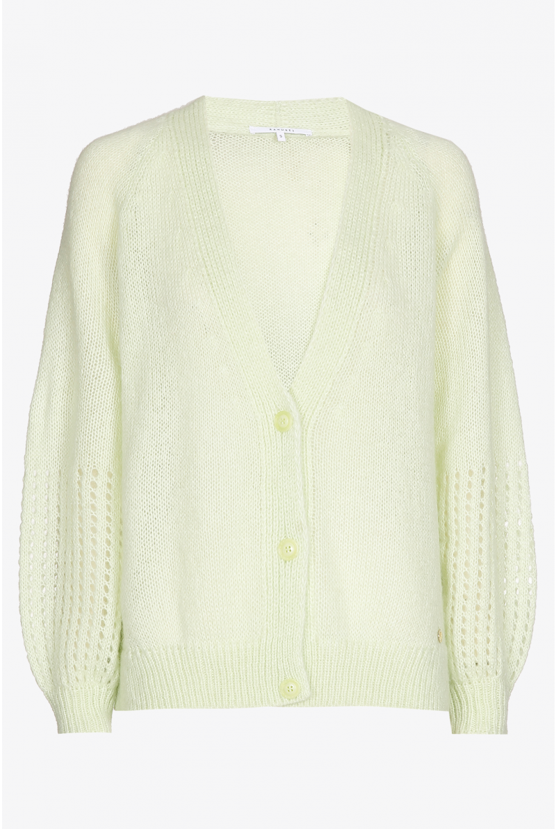Long gilet with buttons