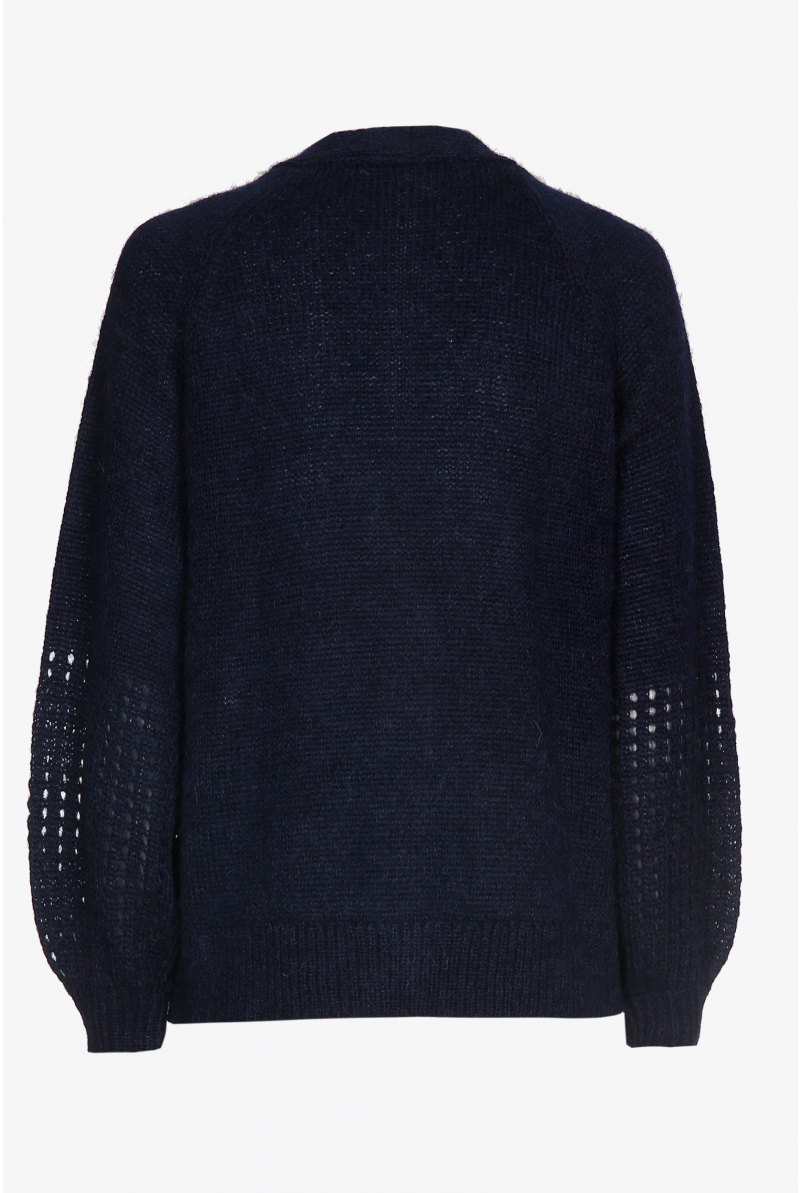 Long gilet with buttons