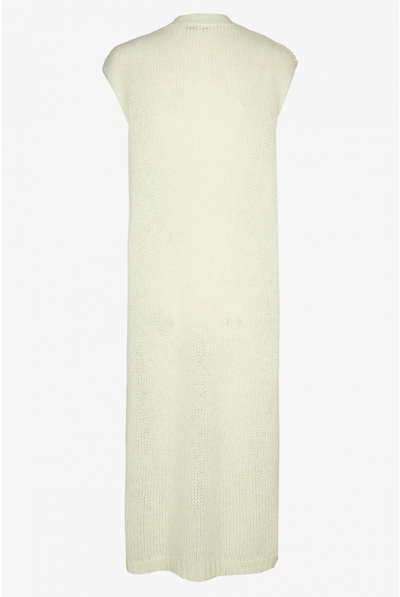 Lang mouwloze vest