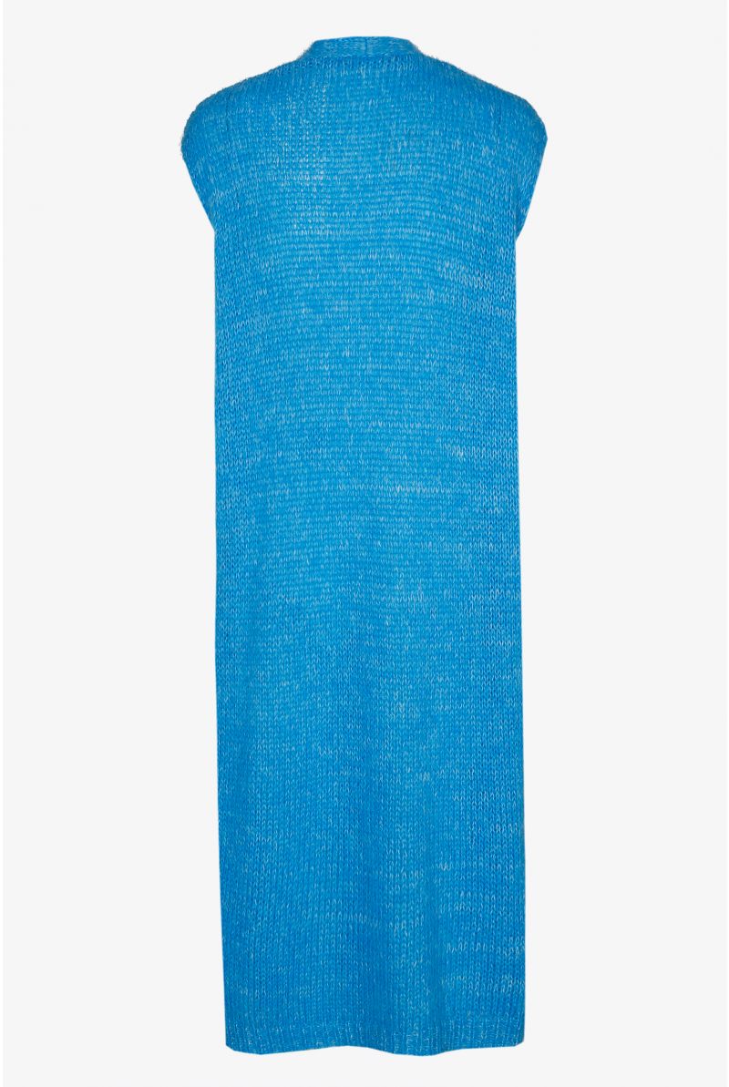 Lang mouwloze vest