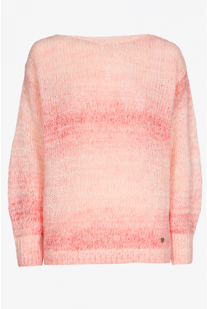 Wool blend jumper with round neck