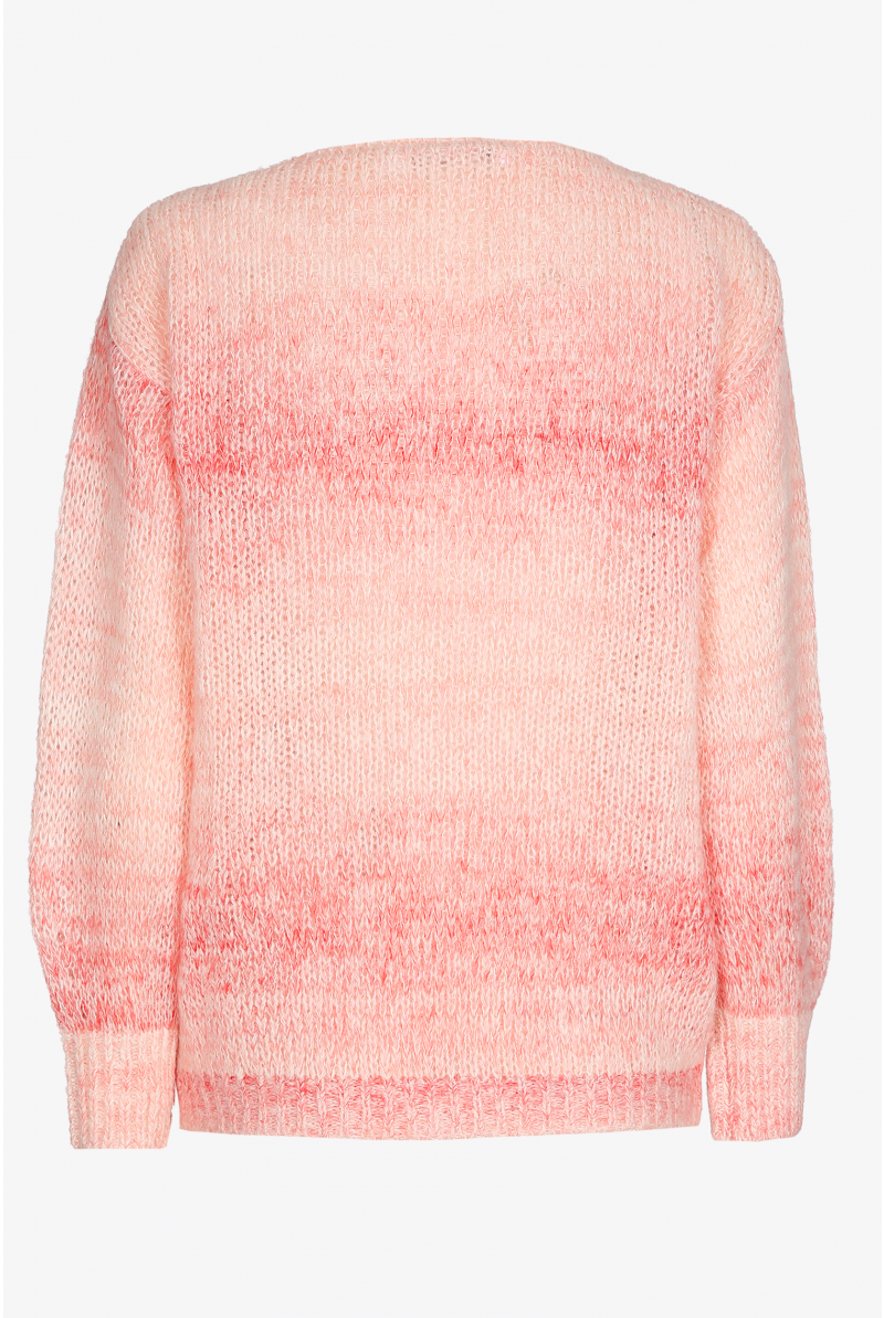 Wool blend jumper with round neck
