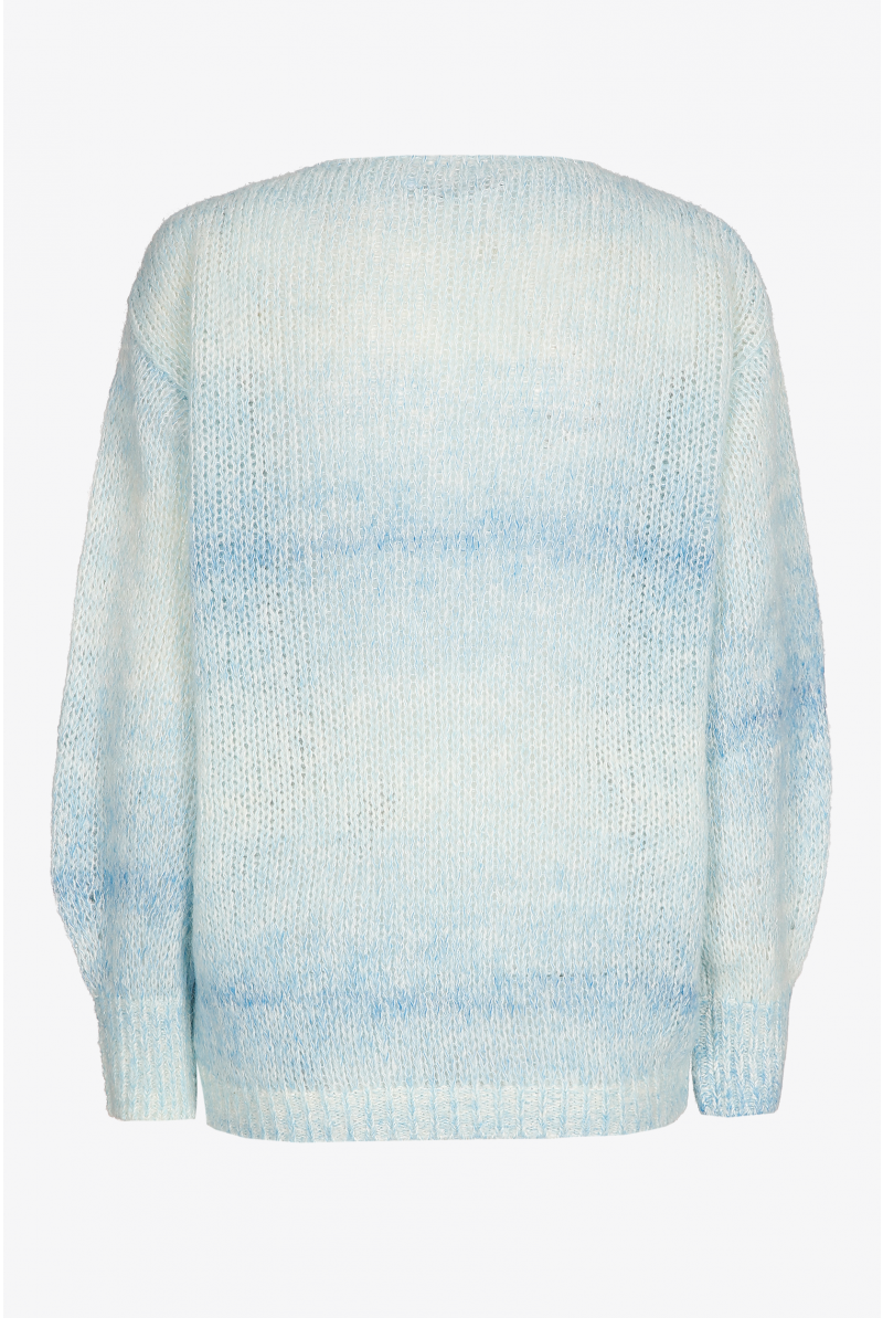 Wool blend jumper with round neck