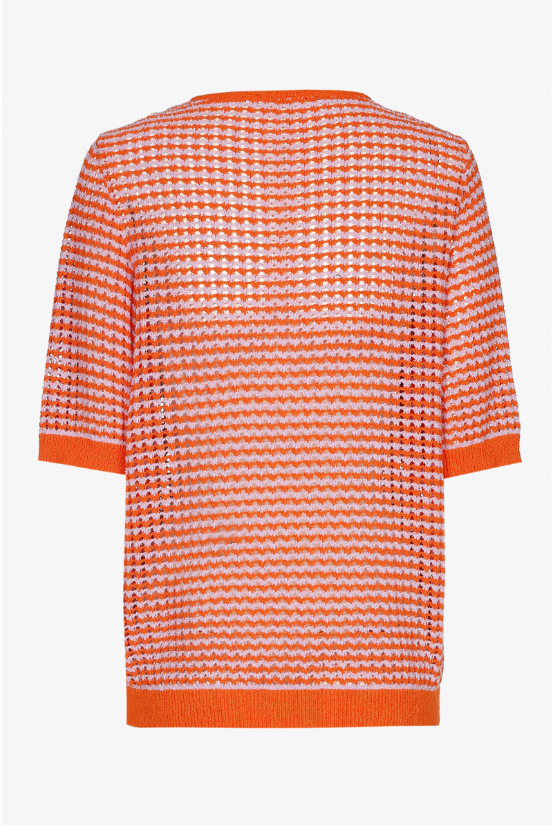 Ajour jumper in terrycloth