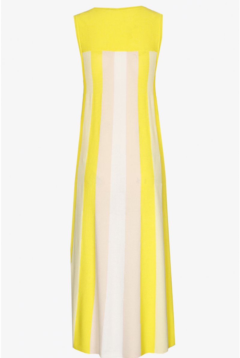 A-line dress with stripes