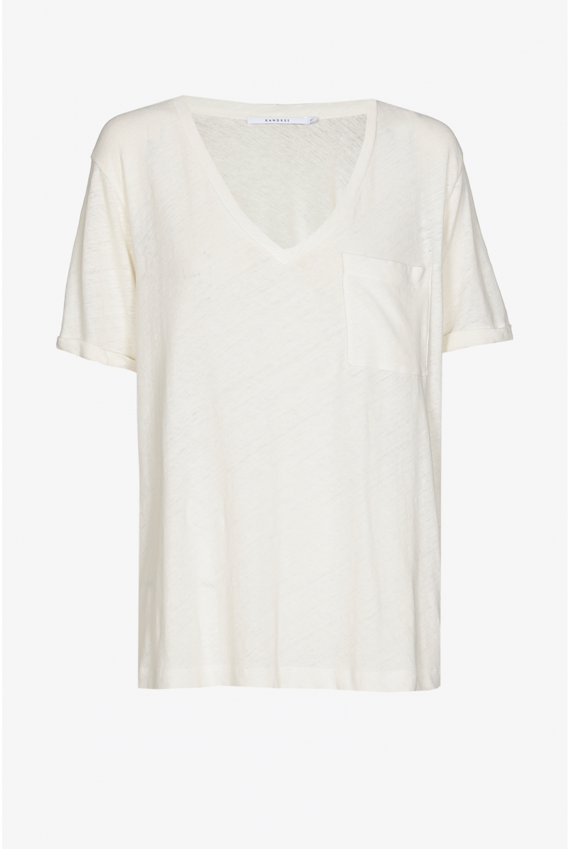 T-shirt basique à encolure en V