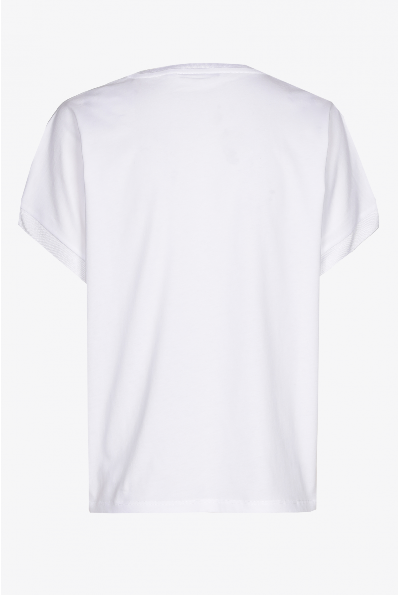 Katoenen V-hals t-shirt