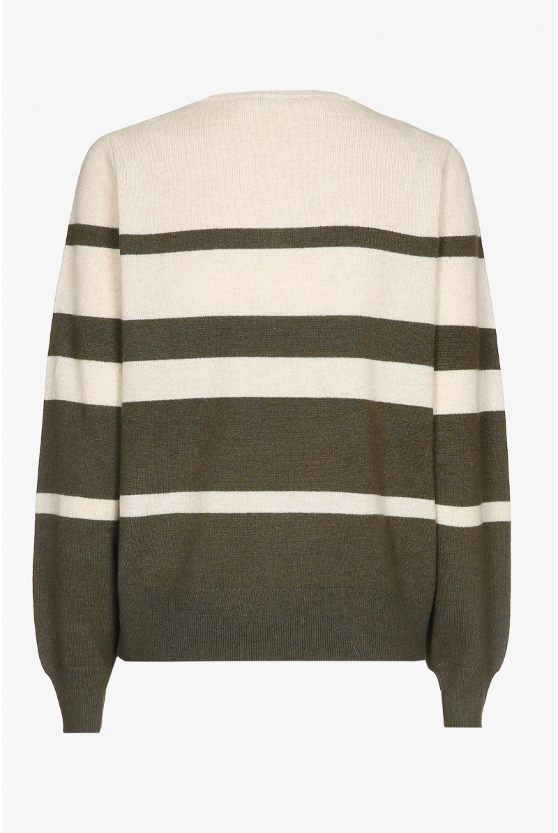 Striped pullover in a cashmere blend