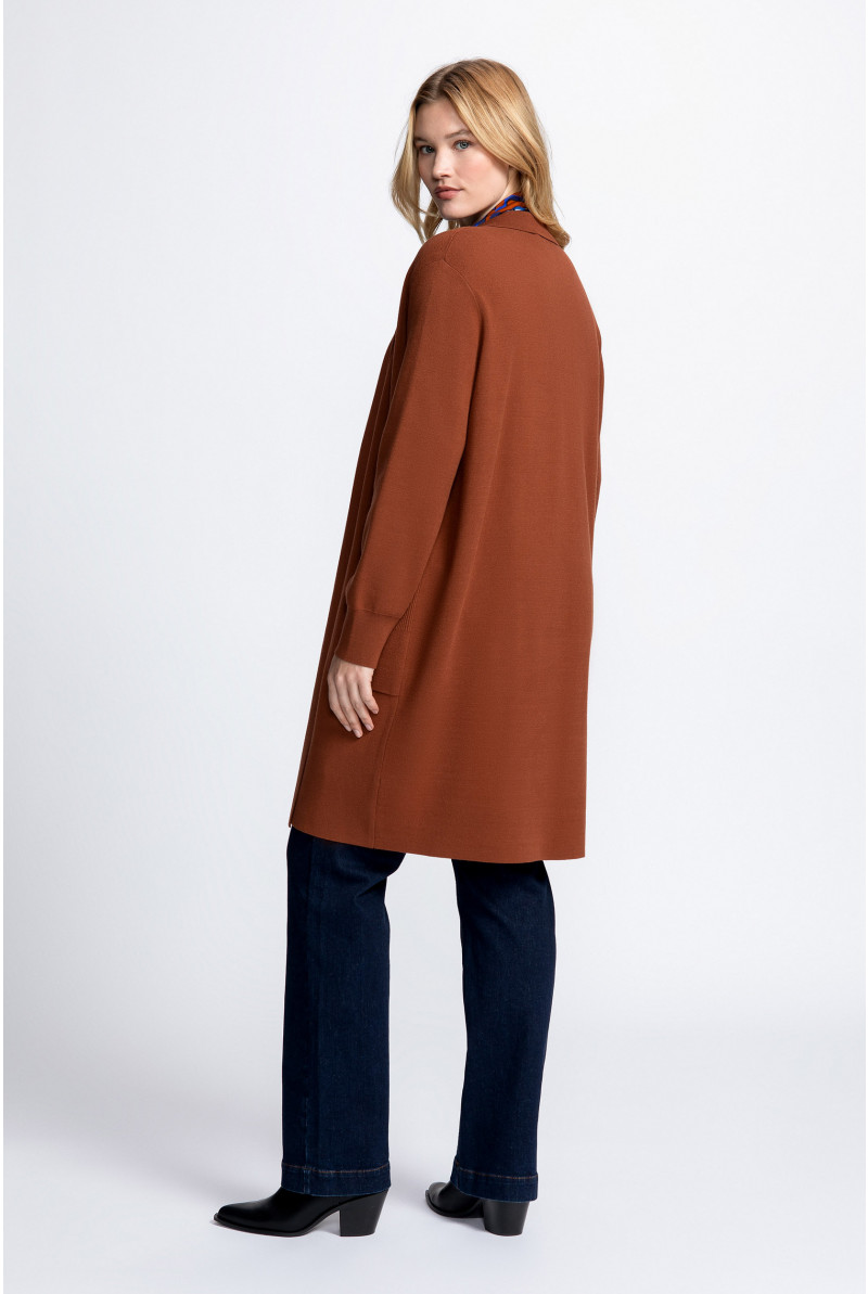 Gilet long ouvert