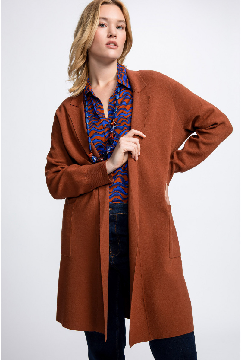 Gilet long ouvert