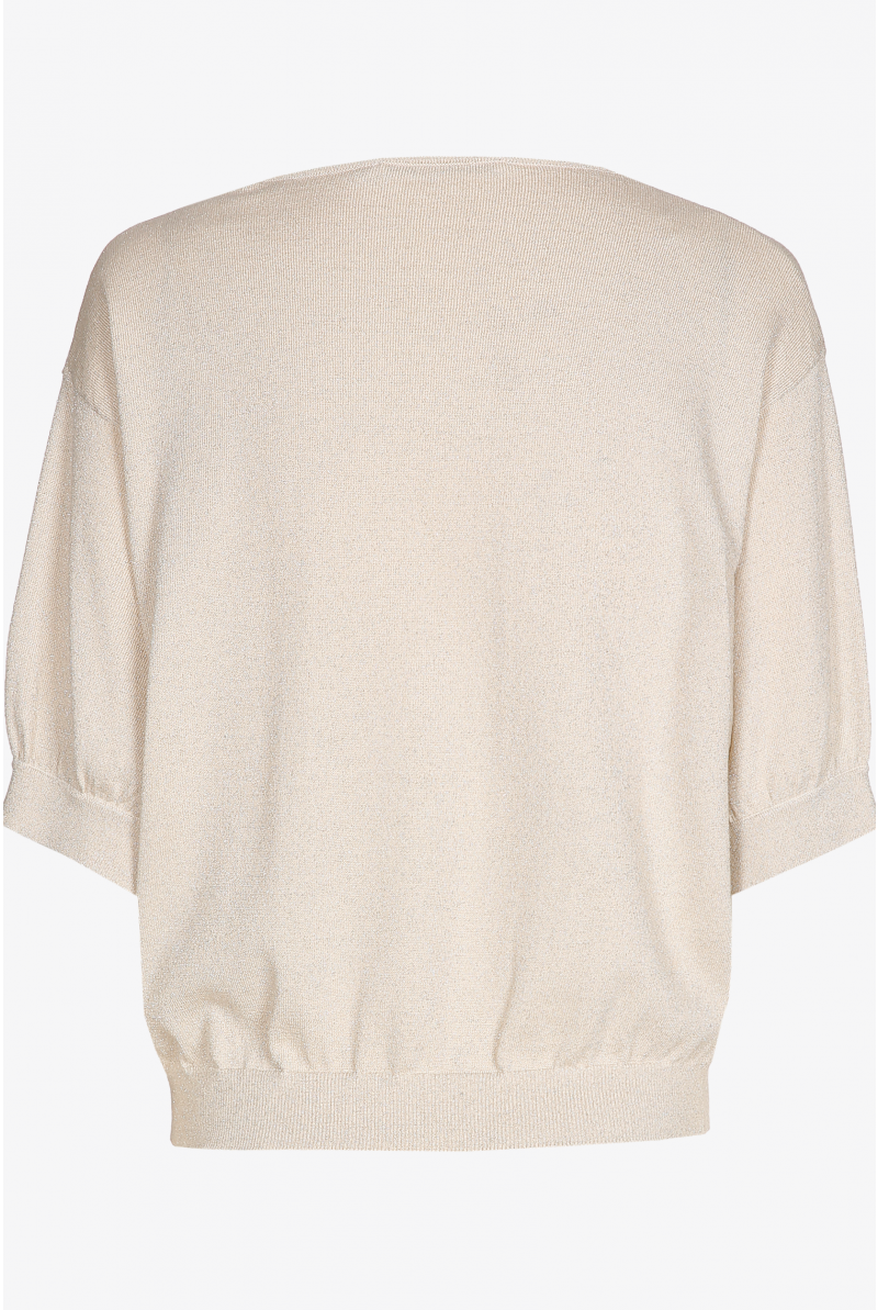 Pull à manches courtes agrémenté de lurex
