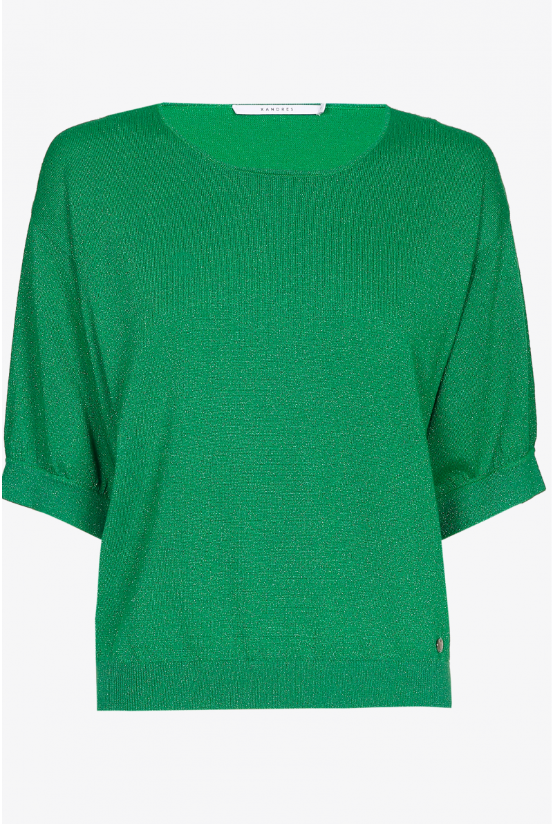 Pullover mit Fledermausärmeln und Lurex