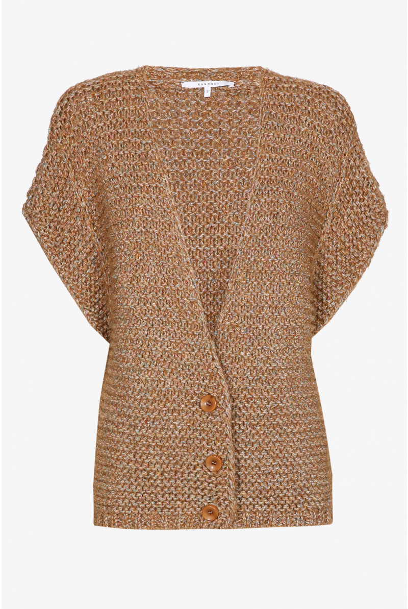 Gilet tricoté sans manches