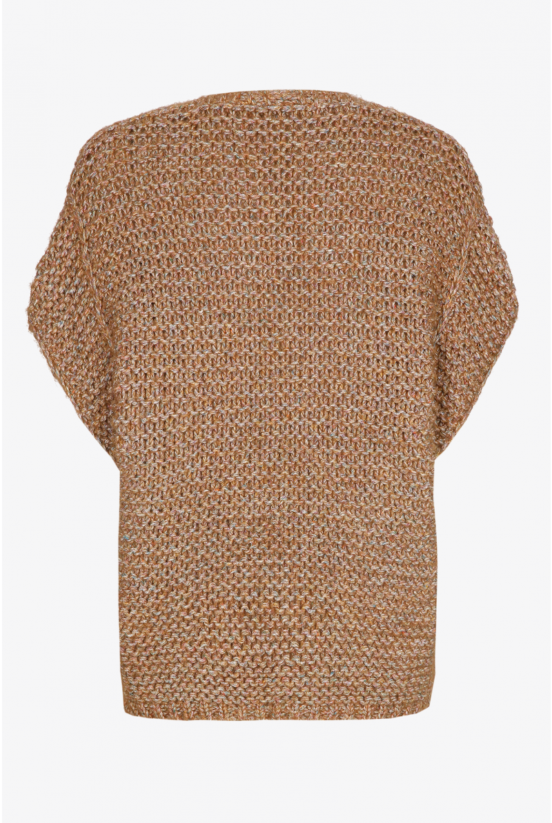 Gilet tricoté sans manches