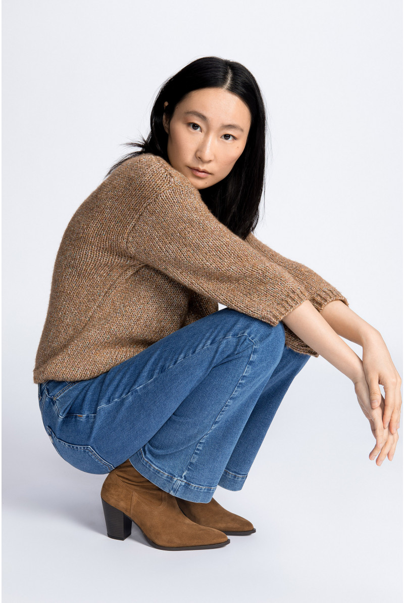 Strickpullover mit Lurex