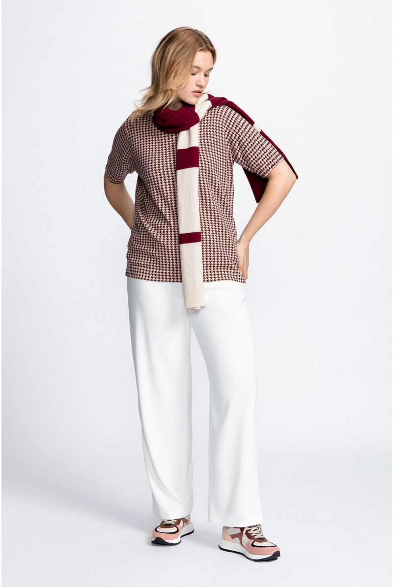 Pull en laine avec motif