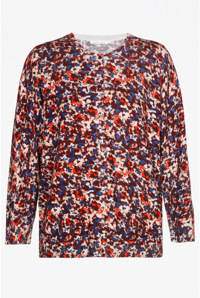 Gilet en laine avec motif