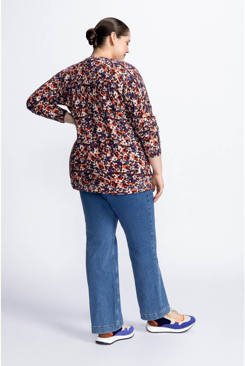 Gilet en laine avec motif