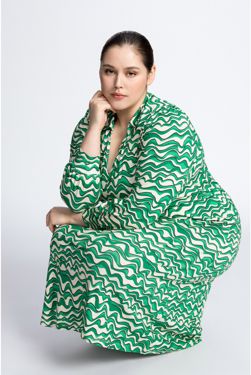 Dress with graphic print