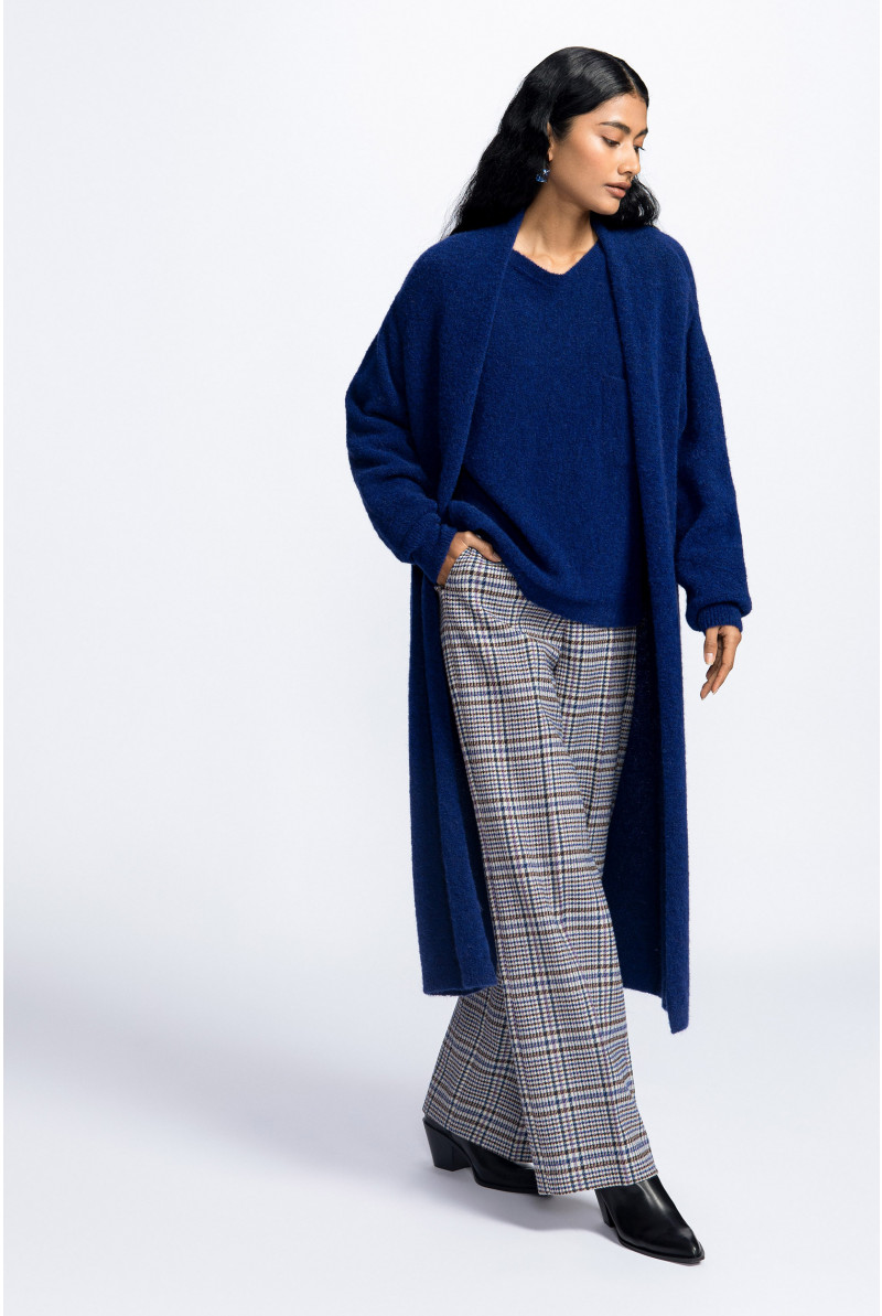 Gilet long en laine mérinos