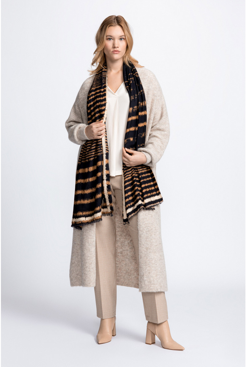 Gilet long en laine mérinos