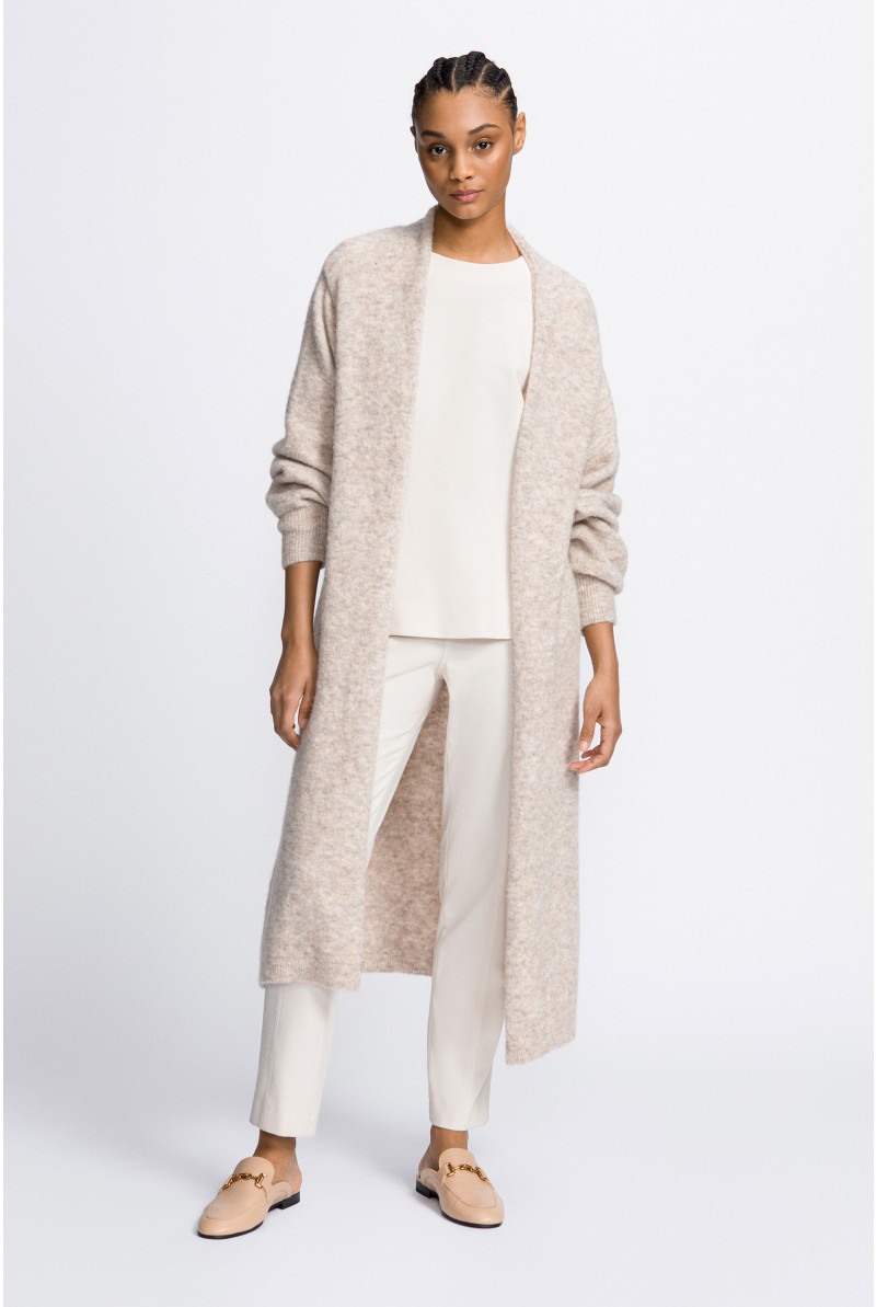 Gilet long en laine mérinos
