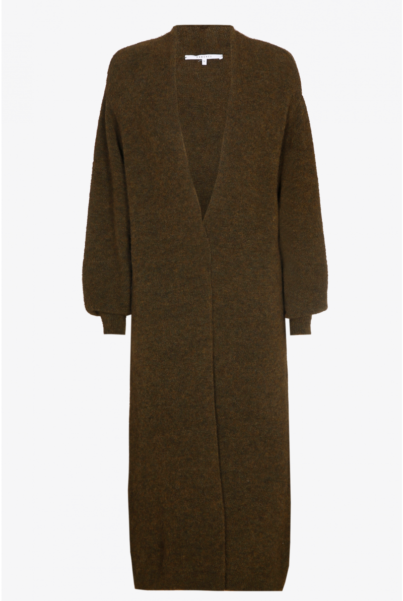 Gilet long en laine mérinos