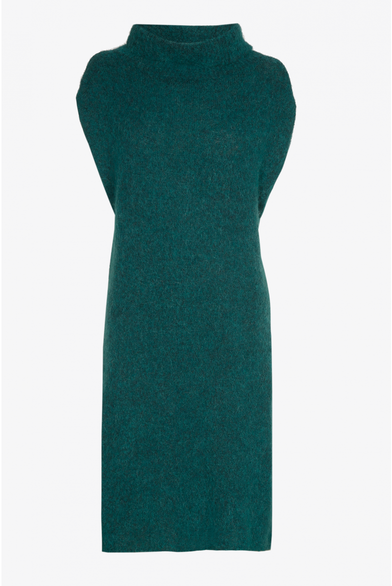 Robe sans manches contenant de la laine d’alpaga