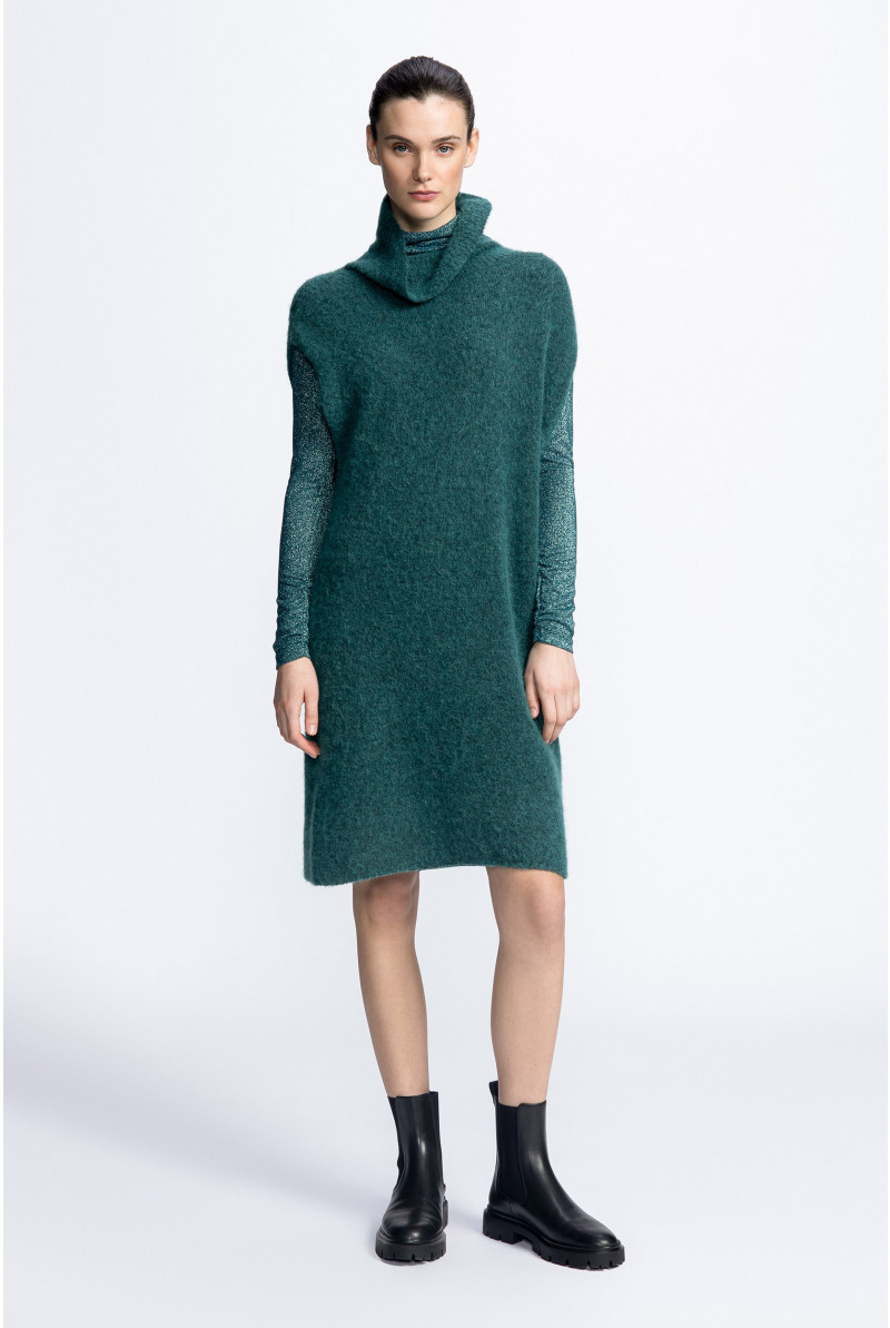 Robe sans manches contenant de la laine d’alpaga