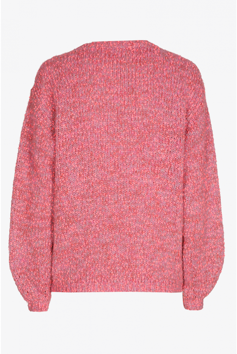 Pull tricoté avec pompon