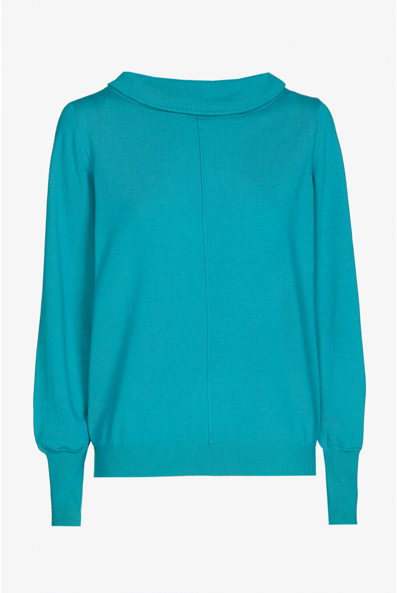 Pullover aus Merinowolle mit U-Boot-Ausschnitt