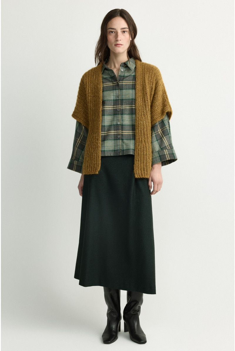 Strickjacke aus Mohair und Alpaka