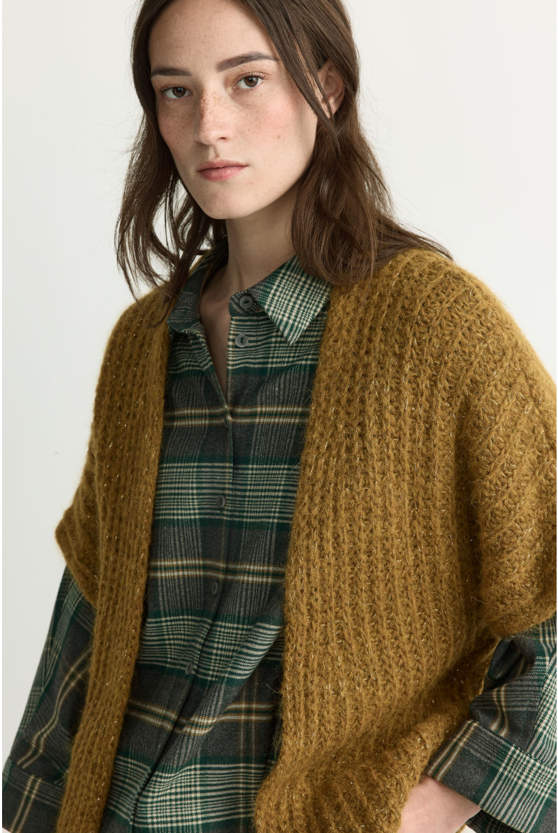 Strickjacke aus Mohair und Alpaka