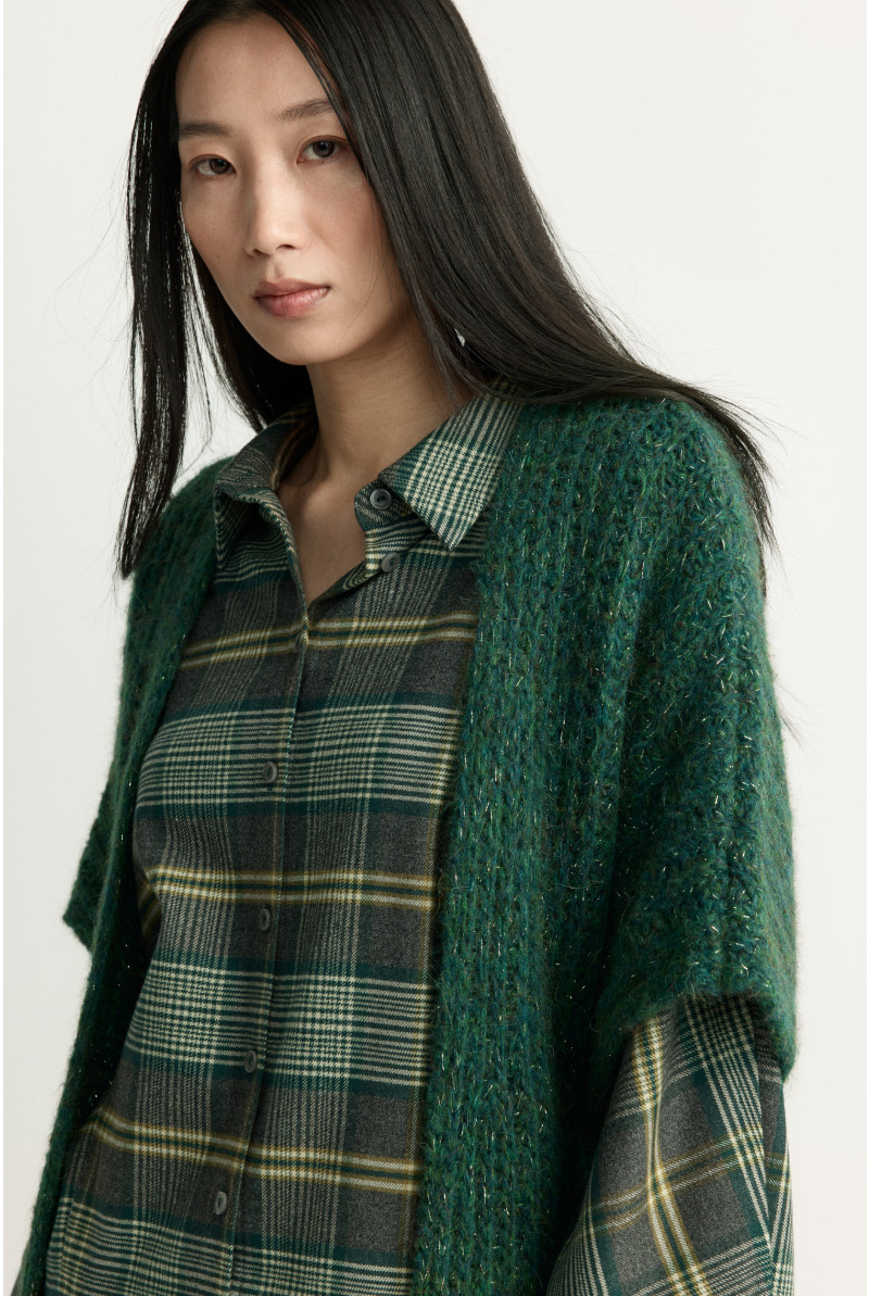 Cardigan van mohair en alpaca