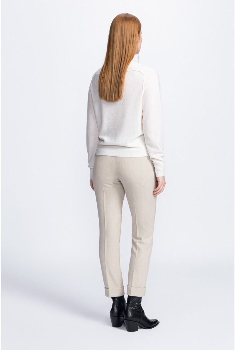 Pull torsadé en laine
