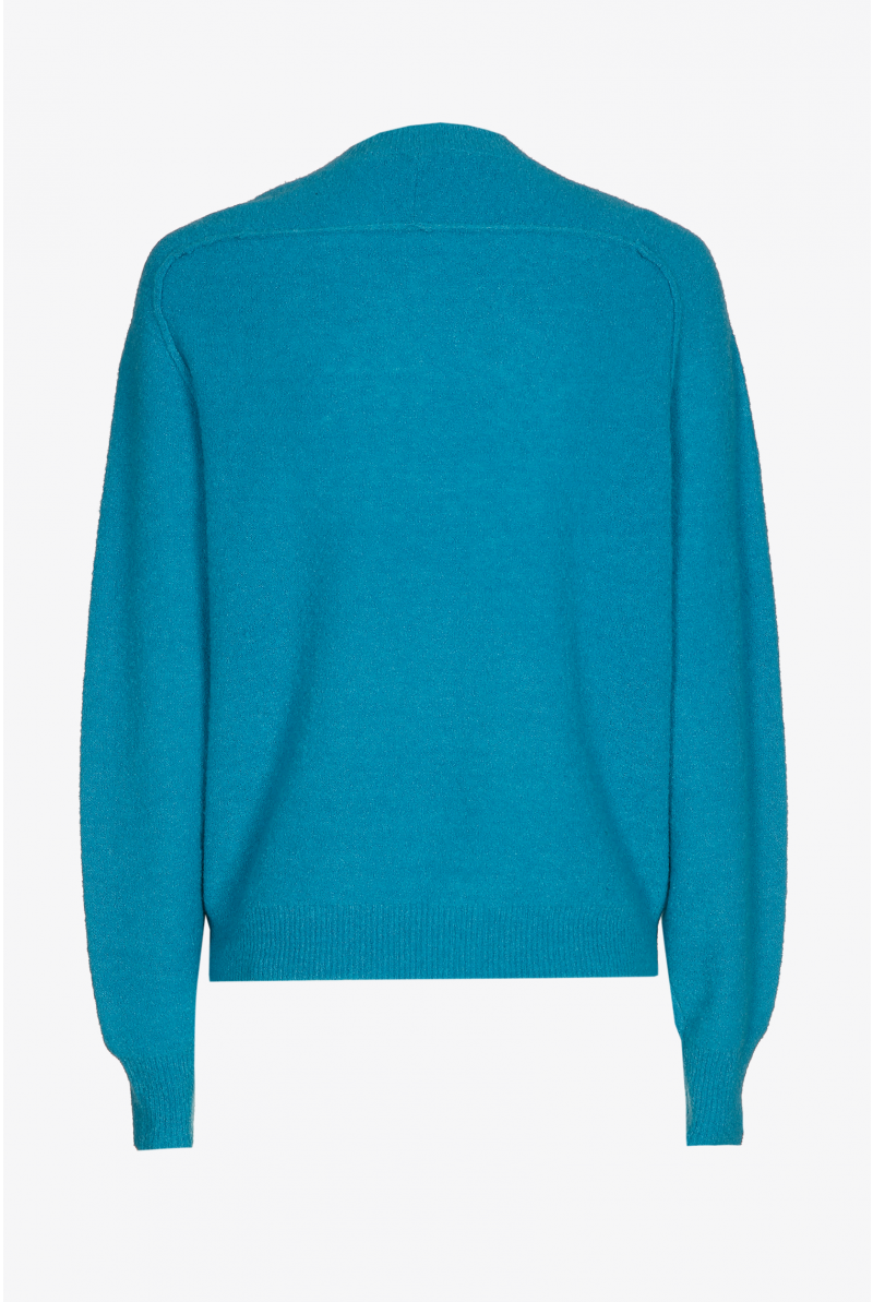 Zopfmuster-Pullover mit Wollanteil