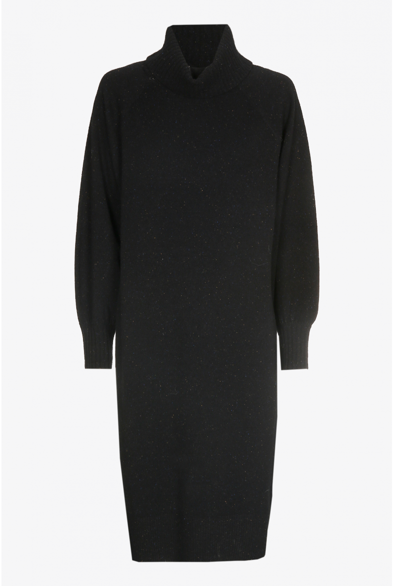 Robe en laine avec motif moucheté