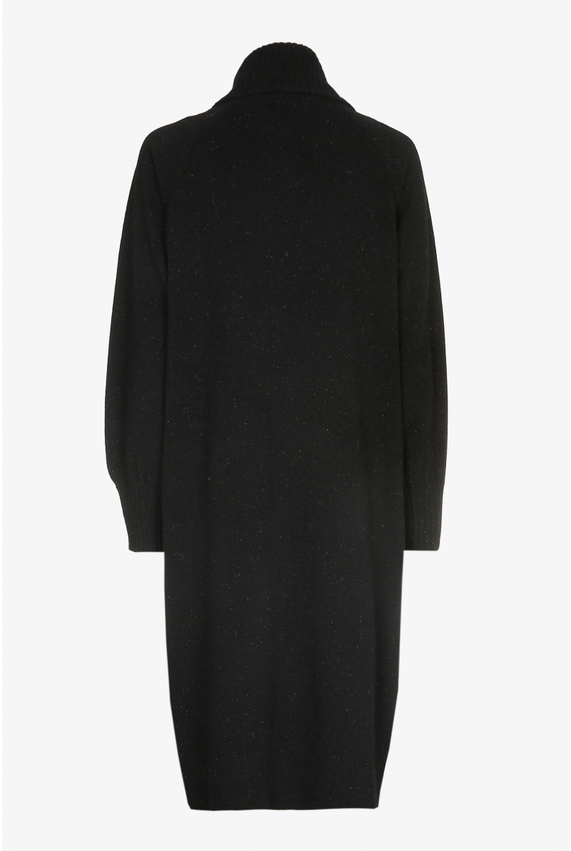 Robe en laine avec motif moucheté