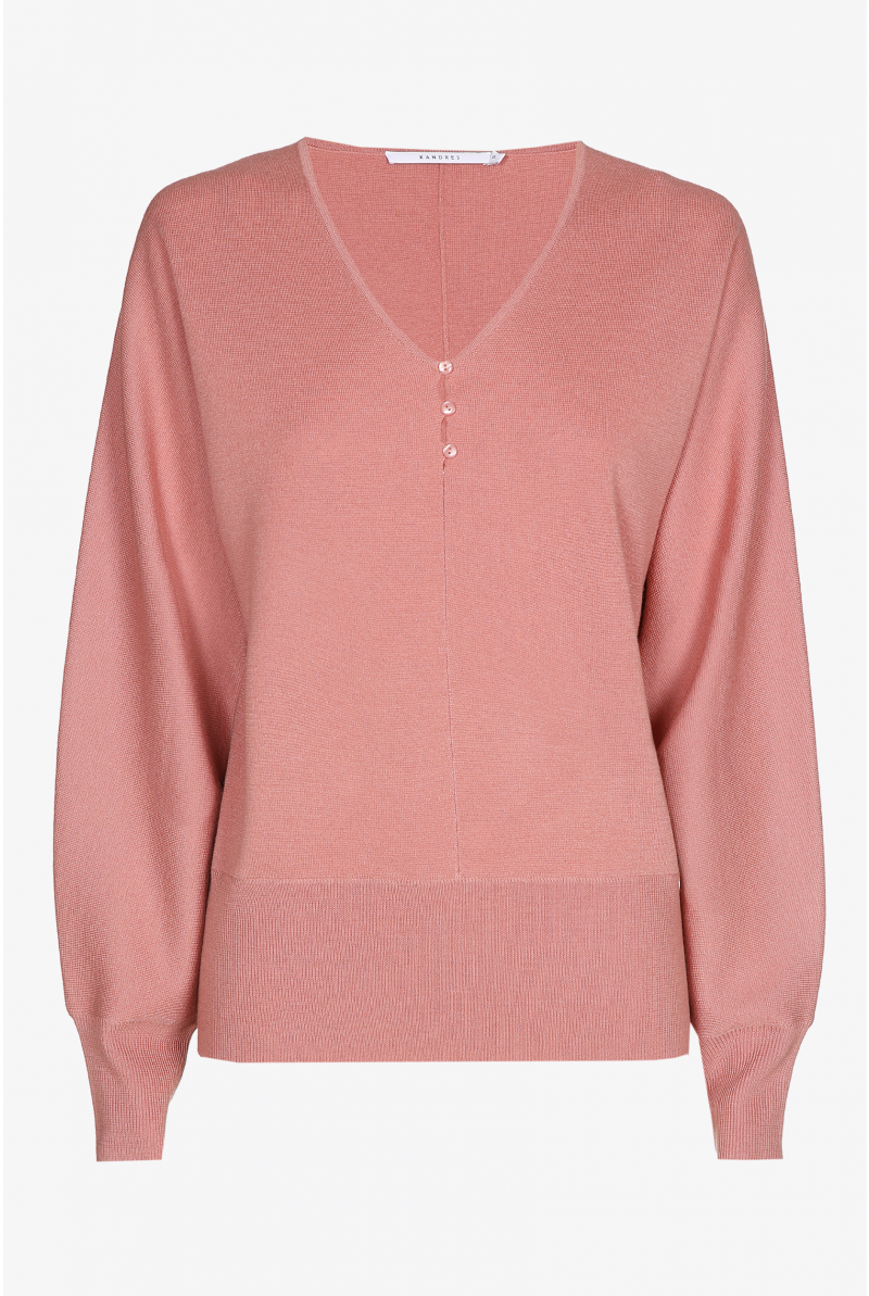 Leichter pullover, V-Ausschnitt