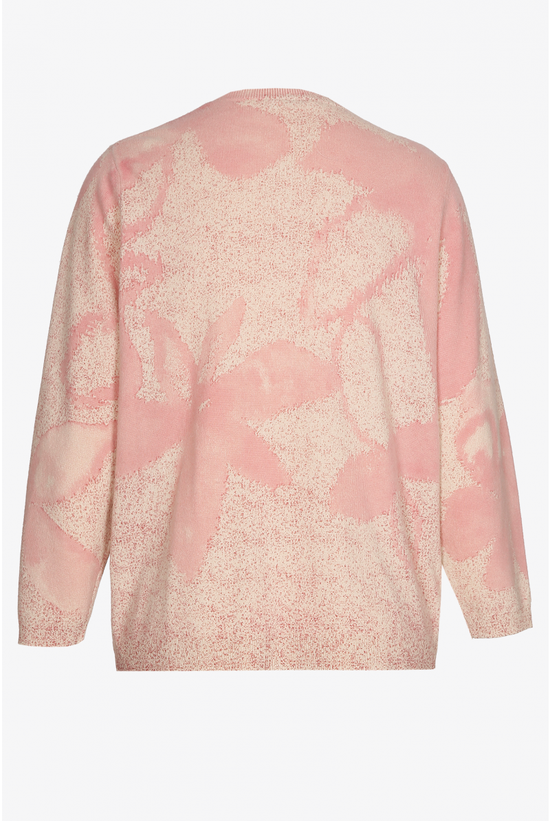 Gilet en laine à motif floral