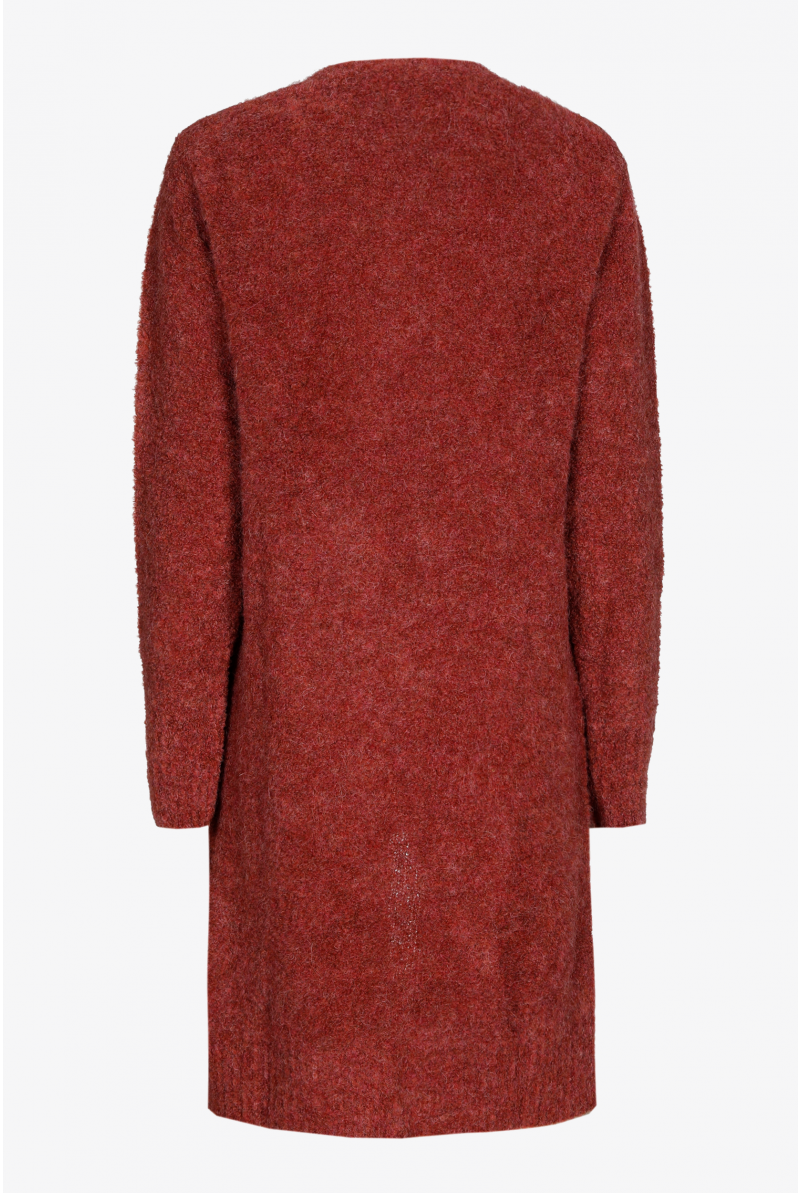 Gilet long en bouclé