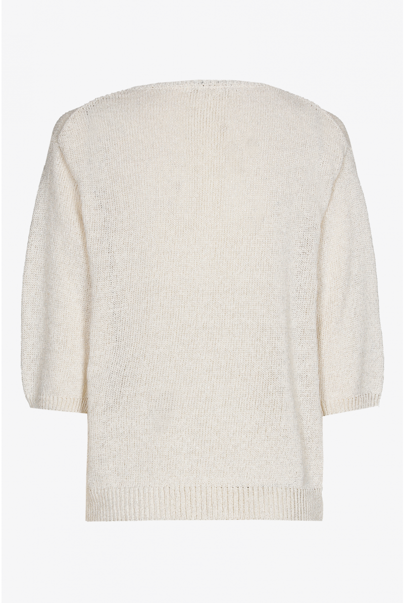 Loose-knit cotton jumper
