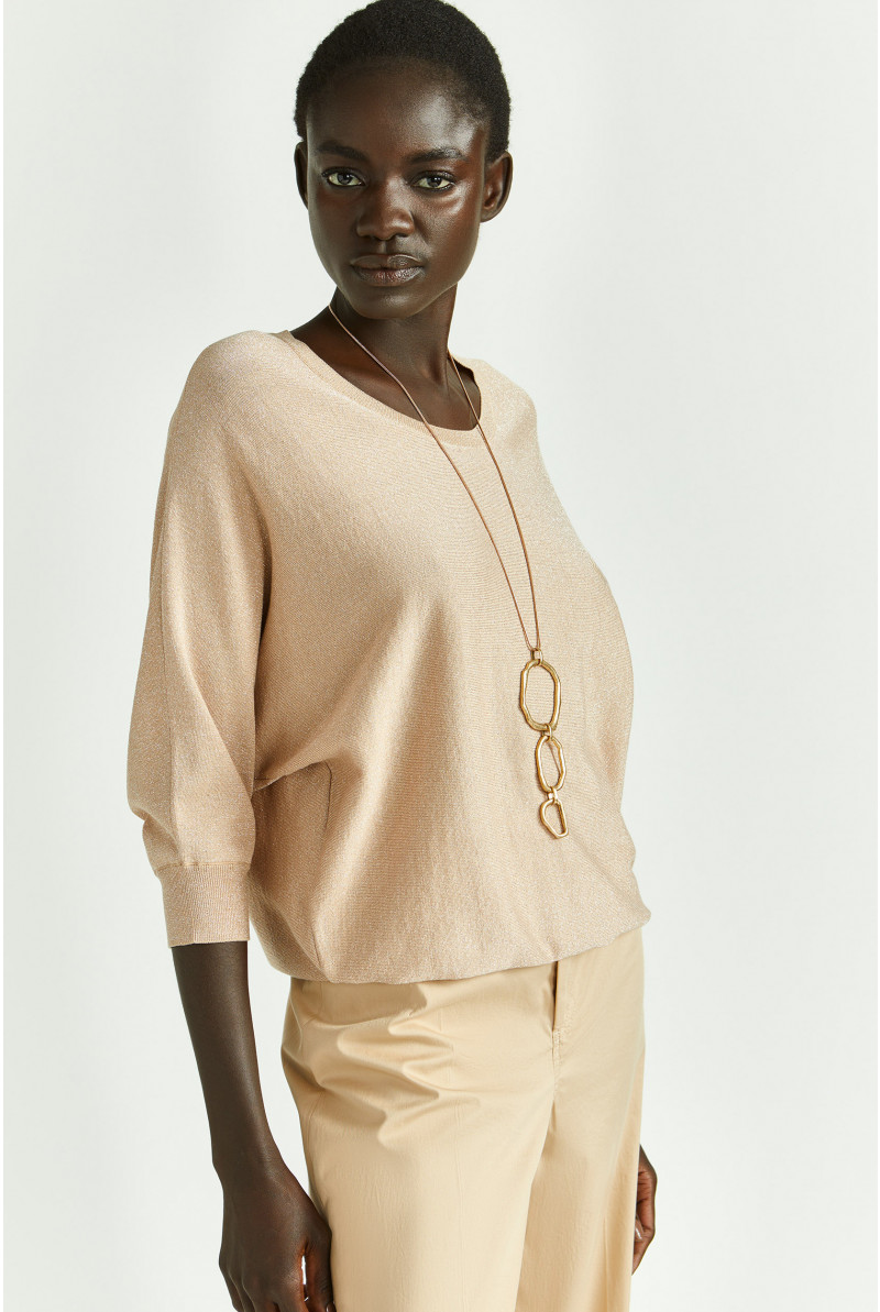Soft lurex pullover