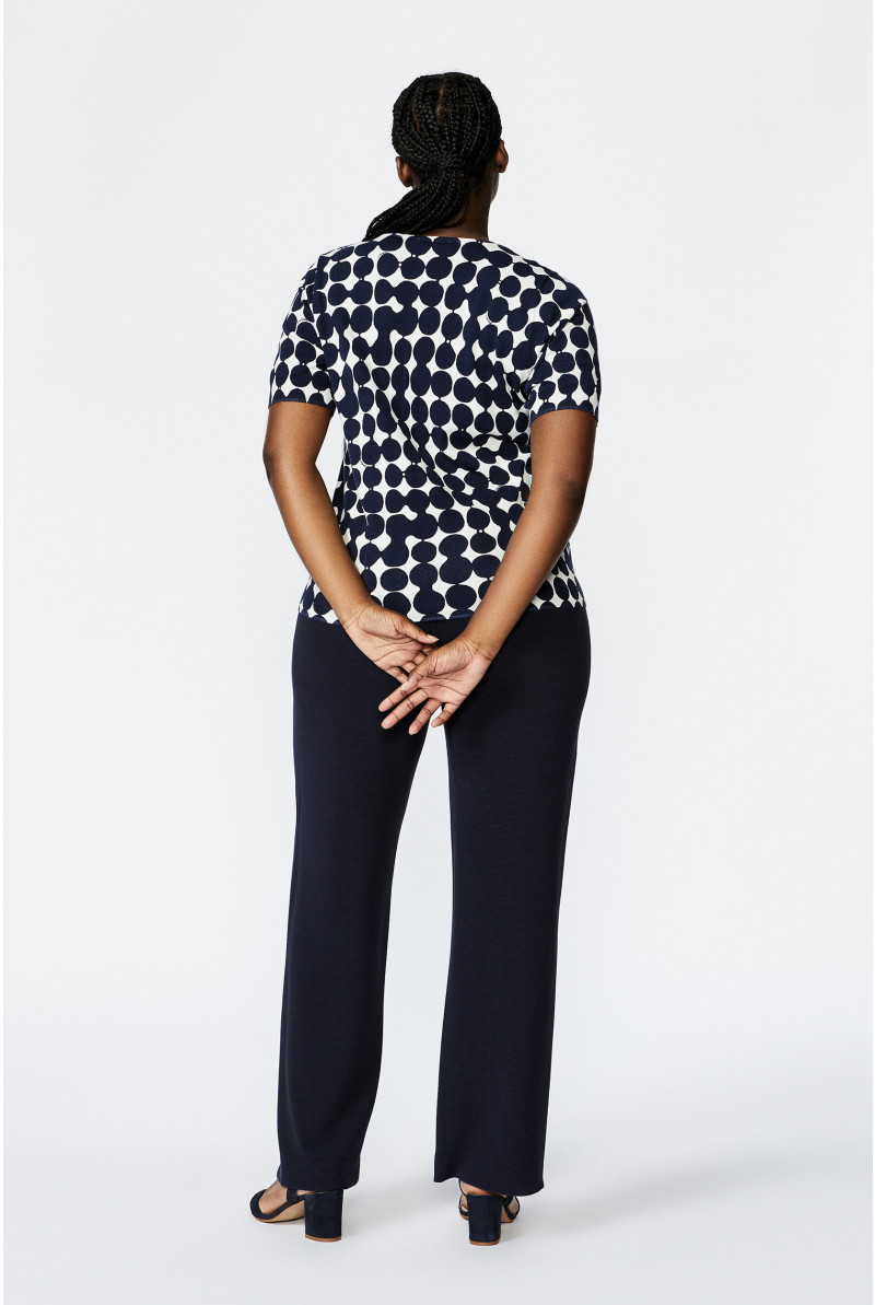 Pullover with in-house dot print