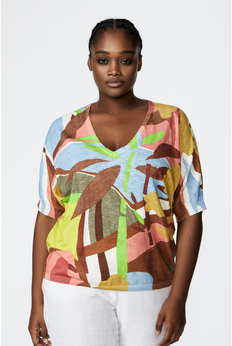 Multicoloured summer pullover